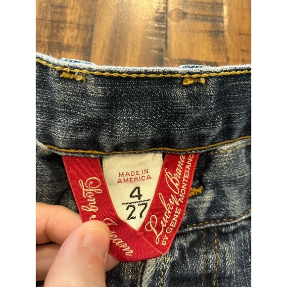 Lucky Brand Bootcut Jeans Womens Size 4/27 Long Inseam Button Fly - Picture 5 of 10